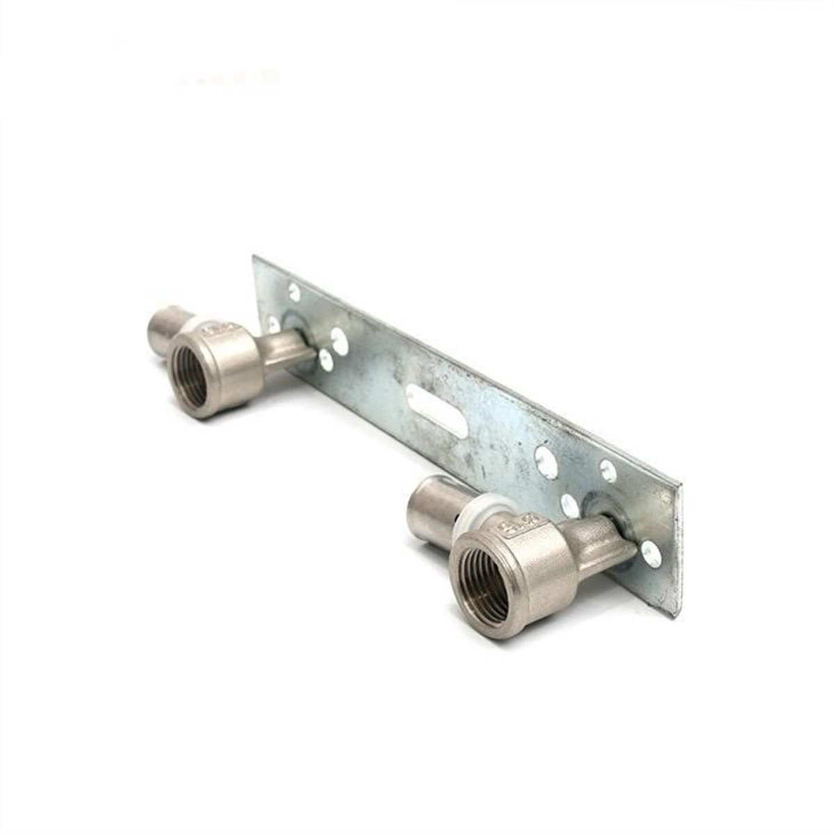Professionele Dubbele Muurplaat op Beugel - 150mm - Voor 16mm Alupex - Laagste Prijsgarantie-uponor - henco- bonfix