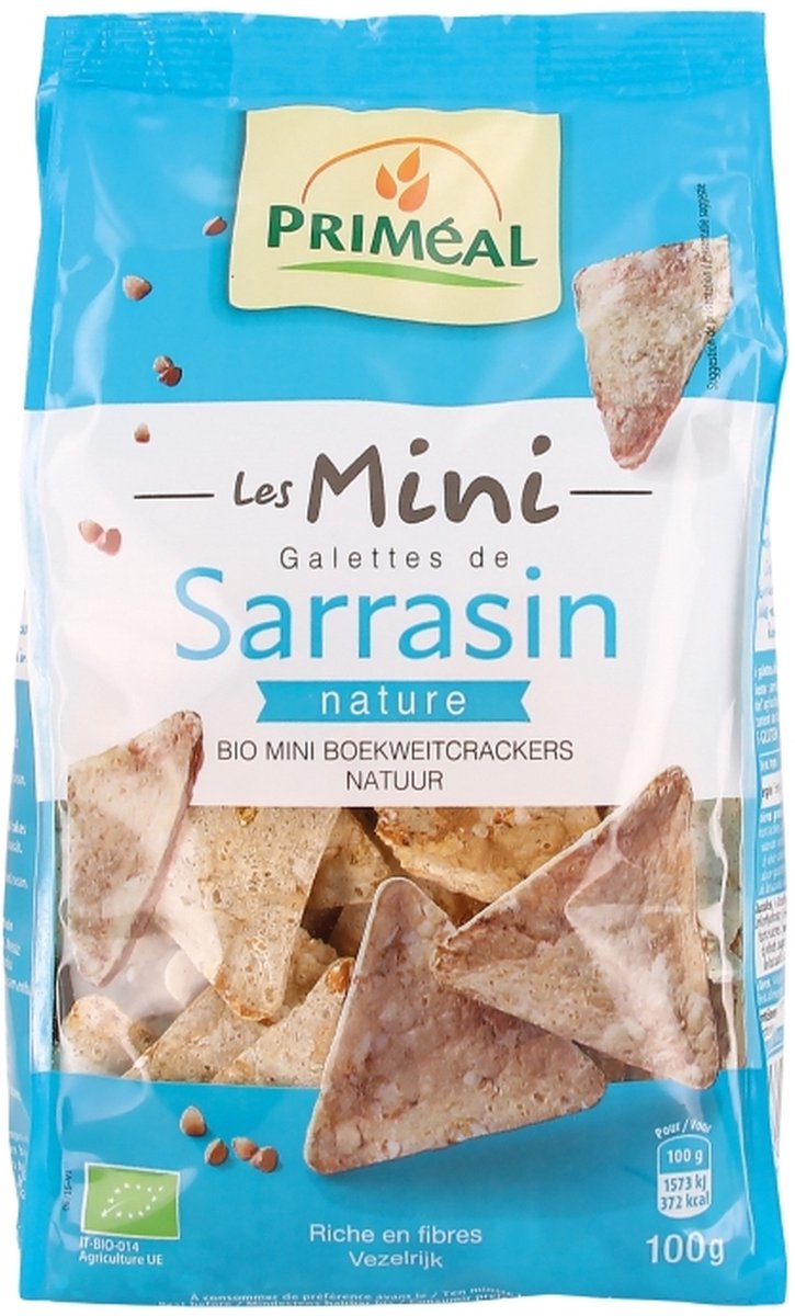 Primeal Mini boekweitcrackers naturel 100 gram