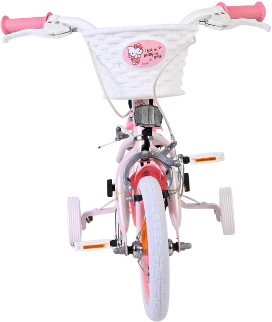 Hello Kitty Kinderfiets - Meisjes - 12 inch - Roze - Twee handremmen van Merkloos — afbeelding 5