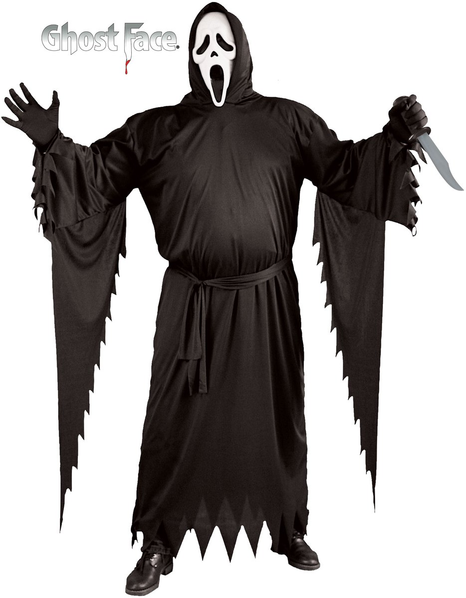 CHAKS - Scream kostuum voor mannen - M / L
