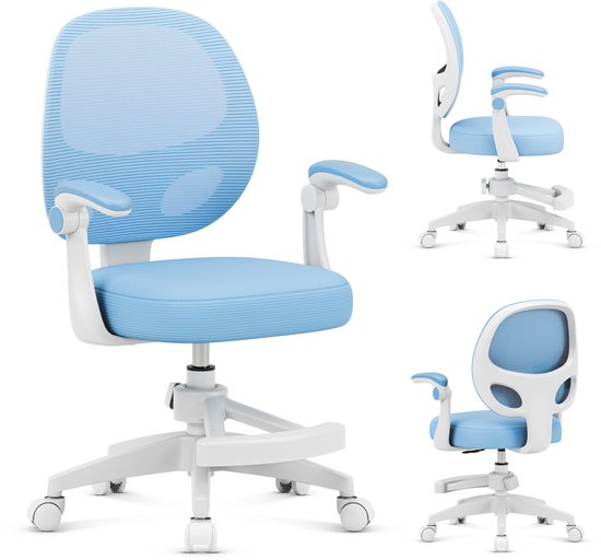 Mark Adler Junior 3.1 Kinderbureaustoel – Ergonomische Draaistoel voor Kinderen - Verstelbaar & Comfortabel - Blauw