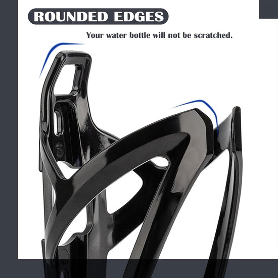 Bidonhouder fiets - Flessenhouder - Flessenrek - Fietsuitrusting - Met Schroeven en kleine sleutels - 2 stuks - zwart — afbeelding 3