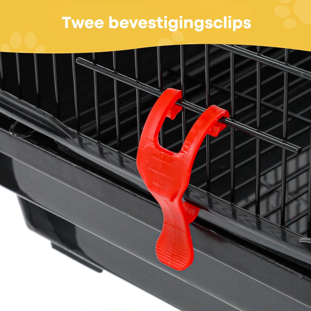 Pawmate Vogelkooi Zwart - Vogelkooi voor Binnen Inclusief Speelgoed - Compacte Voliere - Open Dak - 89x44x35 cm - Tafelmodel zonder Onderstel thumbnail 7