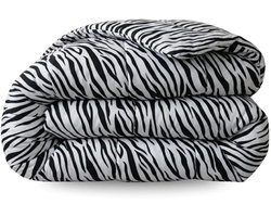 Zelesta Comfort Design Zebra Skin 240x200cm - Dekbed zonder overtrek - 30 dagen proefslapen - Wasbaar hoesloos dekbed - Bedrukt dekbed - Dekbed met print - All Year Winterdekbed & Zomerdekbed