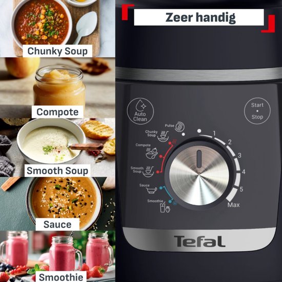 Tefal Blendforce Cook BL5768 - Blender - Inclusief Mini Chopper - Compact - Snel Opwarmend van Merkloos — afbeelding 5