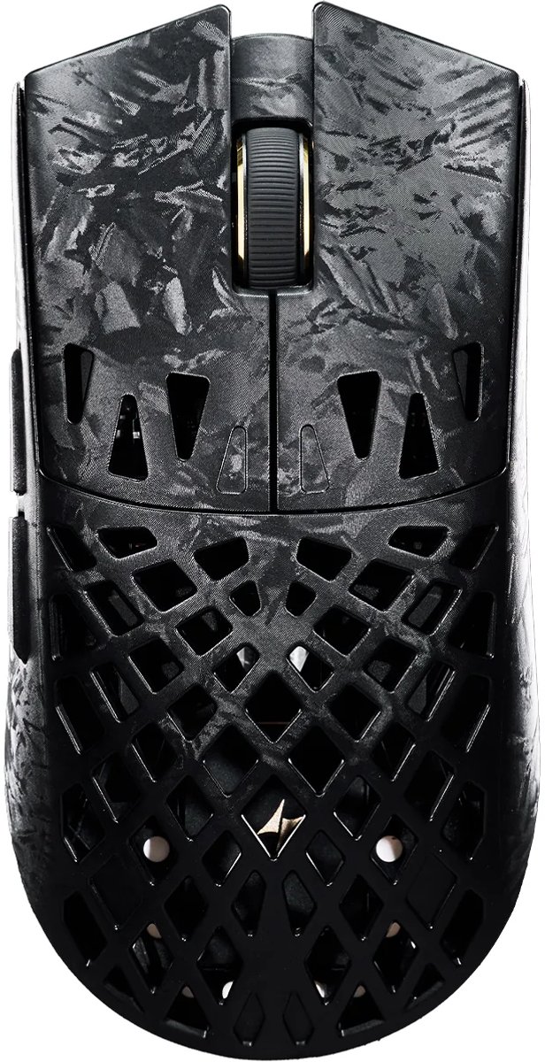 ATK Ghost Ultimate - Draadloze Gaming Muis - 48 g - Carbon Fiber Hollow Shell - PAW3950 Ultra Sensor – 8 kHz Polling - Nordic MCU - Ultralight - Nano Coating - Zwart