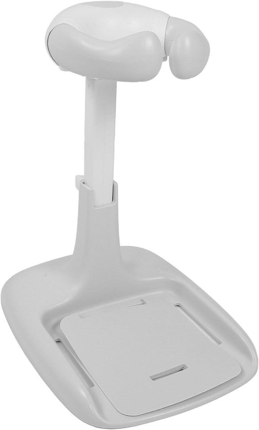 Peuter Douche Stand Verstelbare Hoogte Bad Ondersteuning - Douche Staande - Baby Bad Toren - Handige Baby Accessoire (Grijs Wit)