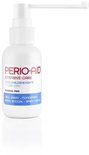 Witte fles Perio-Aid Intensive Care mondspray met spuitmond. Bevat 0.12% chloorhexidine en 0.05% CPC.