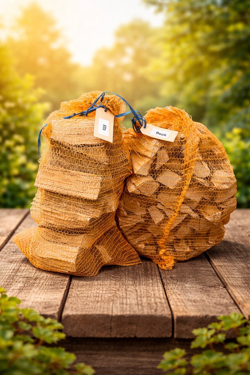 5 kg Eiken Rookhout sticks + 5 kg Beuken Rookhout sticks – Premium Kwaliteit voor BBQ, Smoker en Pizzaoven circa 13 cm lang