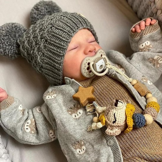 MKSS® Reborn Baby Pop - Silicone met Haar - Levensechte Babypoppen