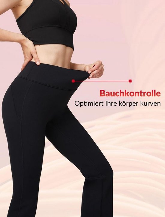 Yvette Thermische Flared Legging - Zwart - Hoge Taille - XL — afbeelding 3