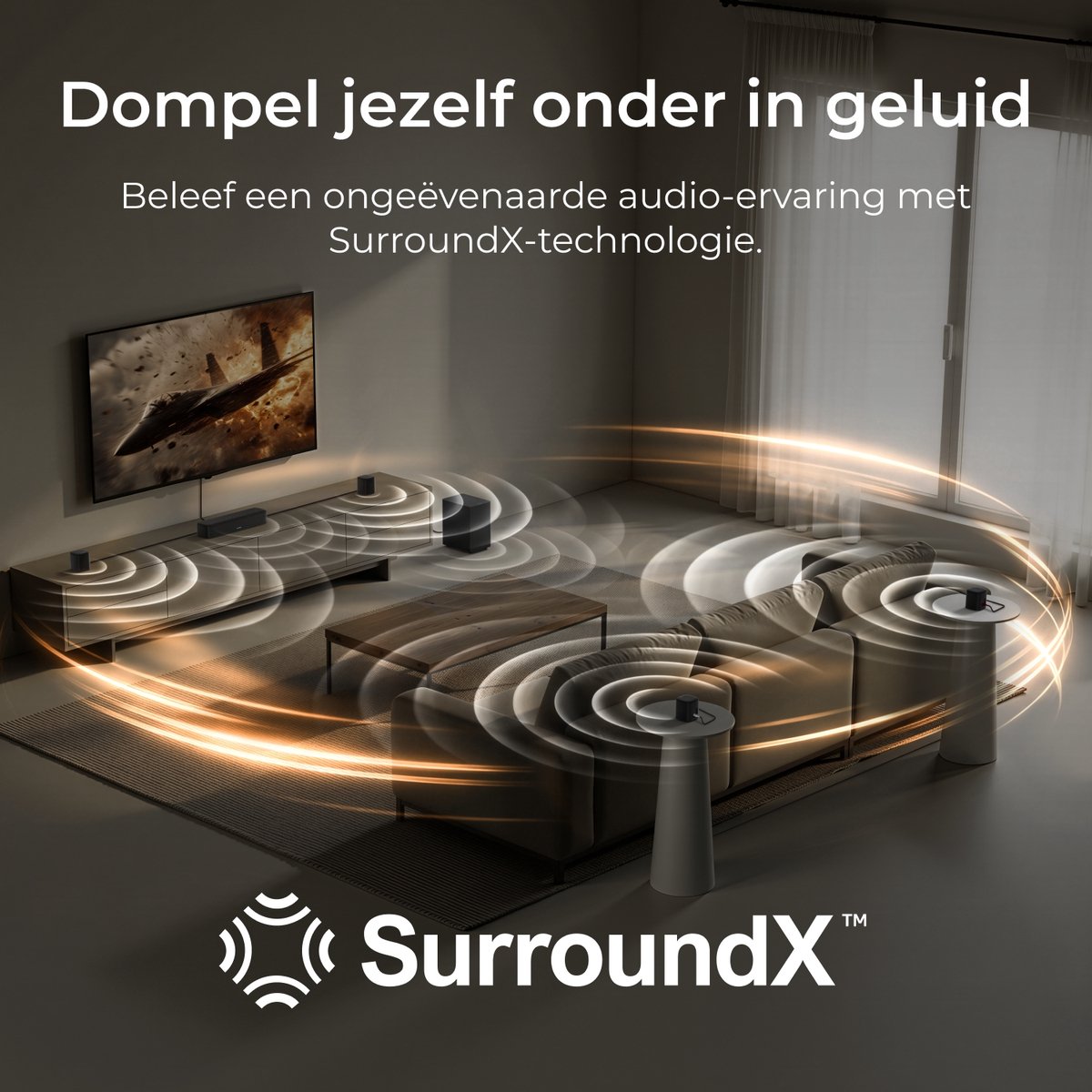 ULTIMEA Aura A40 - 7.1-kanaals Surround Soundbar voor TV met - afbeelding 3