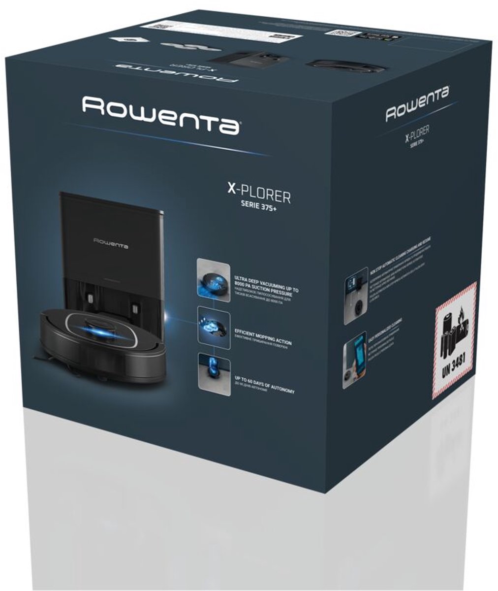 Rowenta X-Plorer Serie 380+ RR89U7 - Robotstofzuiger - 8.000 Pa - Geschikt voor Alle Vloertypes - Automatisch leegstation — afbeelding 6