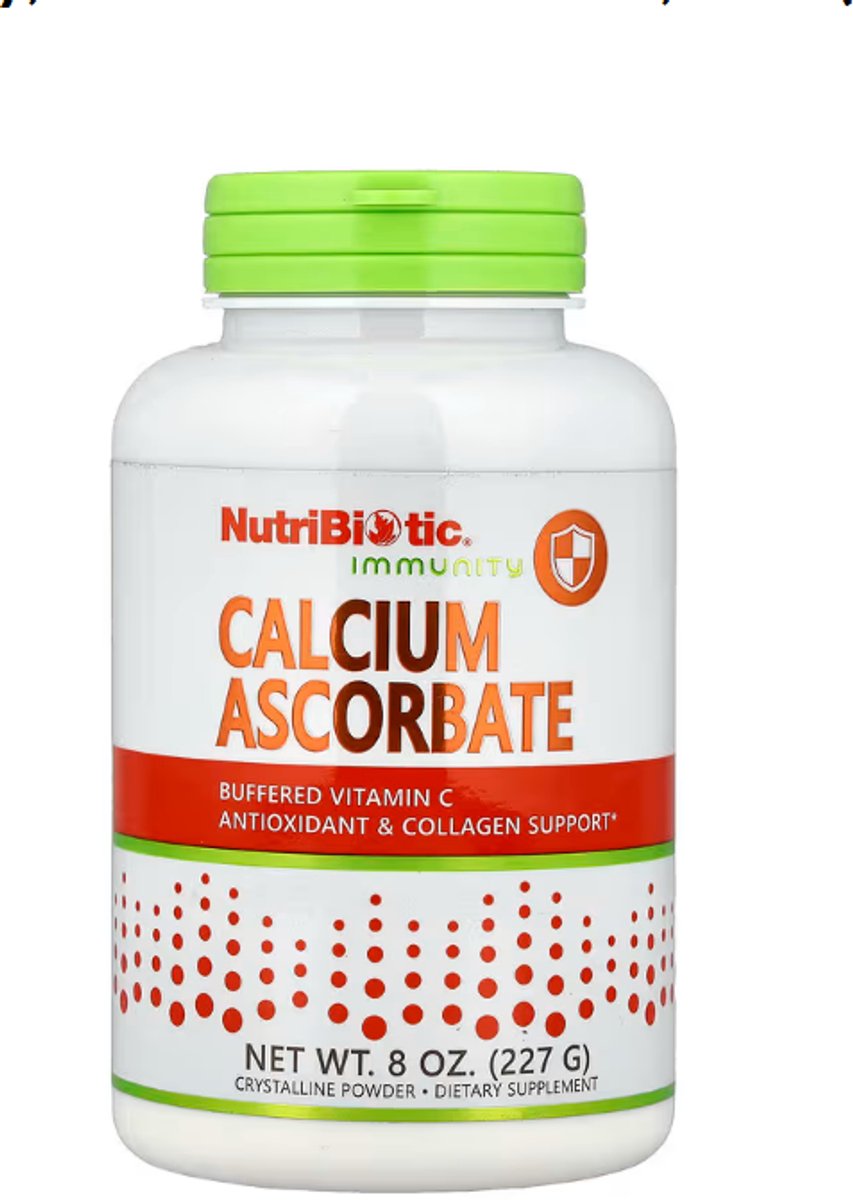 Nutribiotic - Calcium Ascorbate - Buffered Vitamin C powder - 227 gram