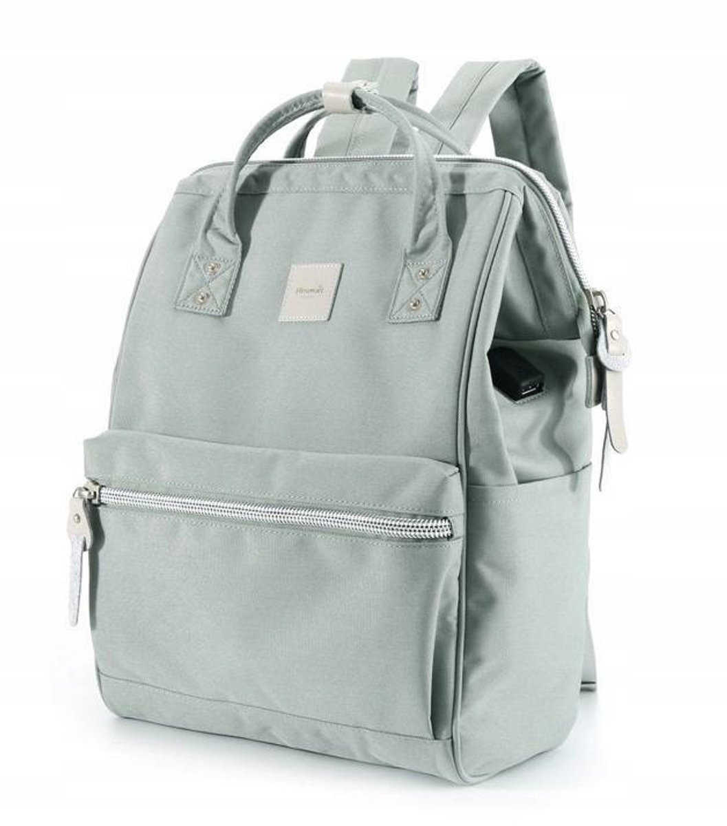 Himawari - Luxe Laptop Rugzak - Waterbestendig CANVAS - 13,3 Inch Laptopvak - USB-Port - A4 Formaat - Minimalistisch Design