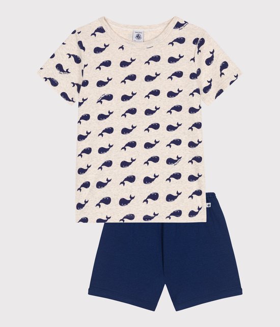 Petit Bateau Pyjama voor jongens, Blauw, 4 Jaren