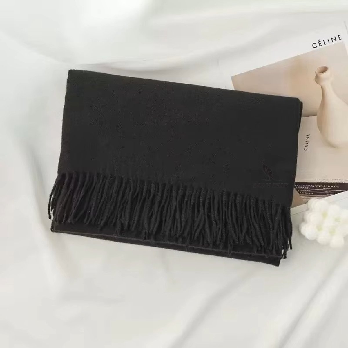 San Vitale® - Omslagdoek dames - Shawl - Stola - Zwart