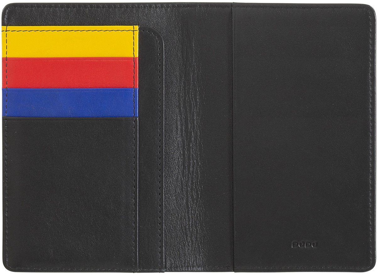 DuDu Serie - Lederen Kaartetui - Pionier - Minimalistisch Design - Klassiek