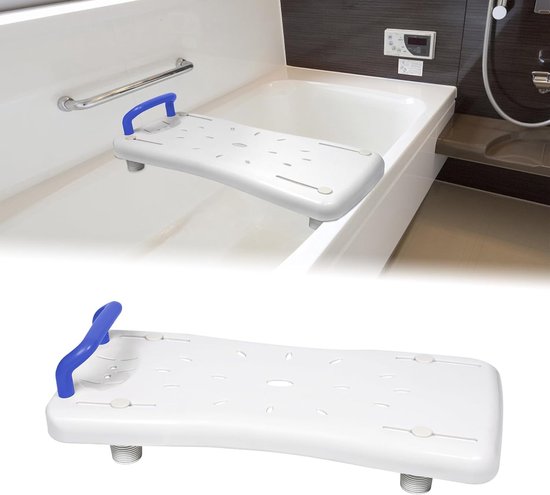 ACXIN Badplank Badzitje Verstelbaar Badbord Zitplank - Voor Senioren Volwassenen - Tot 150kg - Blauw