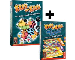 999 Games - Keer op Keer dobbelspel met Extra Scoreblokken level 2, 3 en 4 - Hét dobbelspel voor het