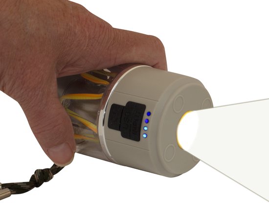 Eurotrail Campinglamp String - Oplaadbaar - Multifunctioneel - Ivory - Compact en Lichtgewicht - Powerbankfunctie — afbeelding 2
