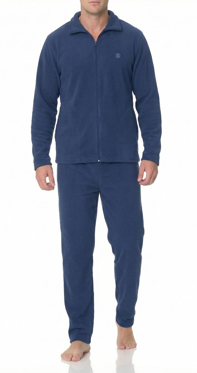 Heren Elegant Polar Fleece Huispak Trainingspak Vrijetijdspak Joggingpak