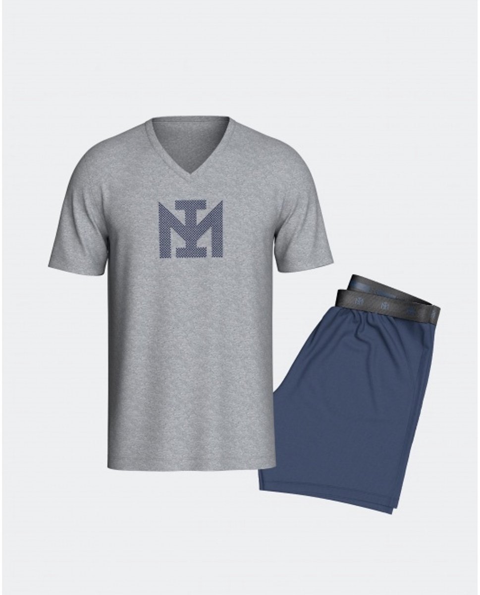 Impetus-pyjama heren -grijs-XXL