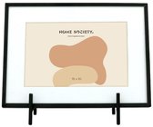 Home Society - Cadre photo - Nami - Beige - Métal & Glas - Format photo 10x15cm - Cadre photo sur pied - Décoration d'intérieur Trendy