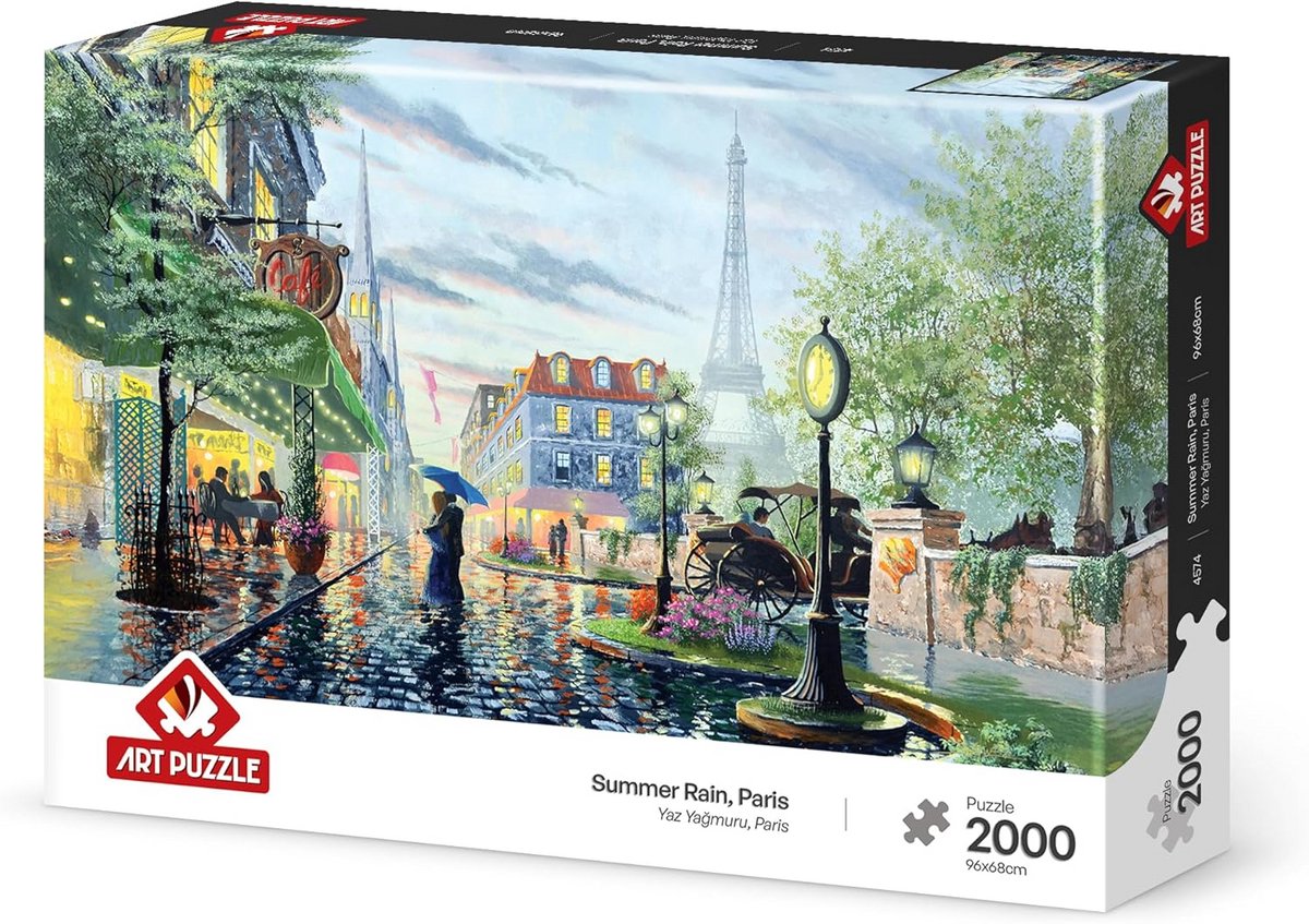 Luxe Puzzel 2000 Stukjes - Mooi Kunstwerk Parijs Themapuzzel