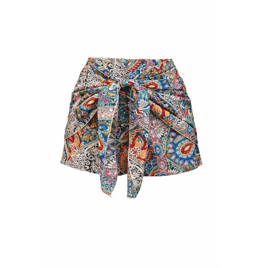 Short d'été femme - Rok - Short - Nœud - Afrique - Bohème - Taille S