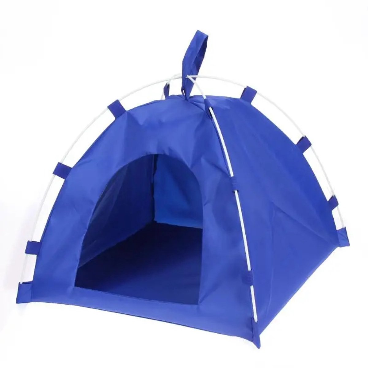 WiseGoods Premium Puppytent En Kattentent - Puppy & Kitten Speeltent - Huisje Voor Binnen & Buiten - Huisdieren Tent Blauw