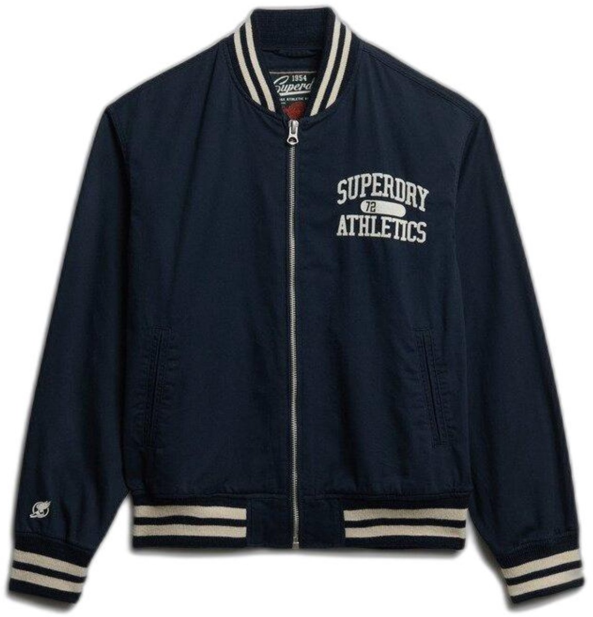 Bomber in twill Superdry Varsity Marineblauw