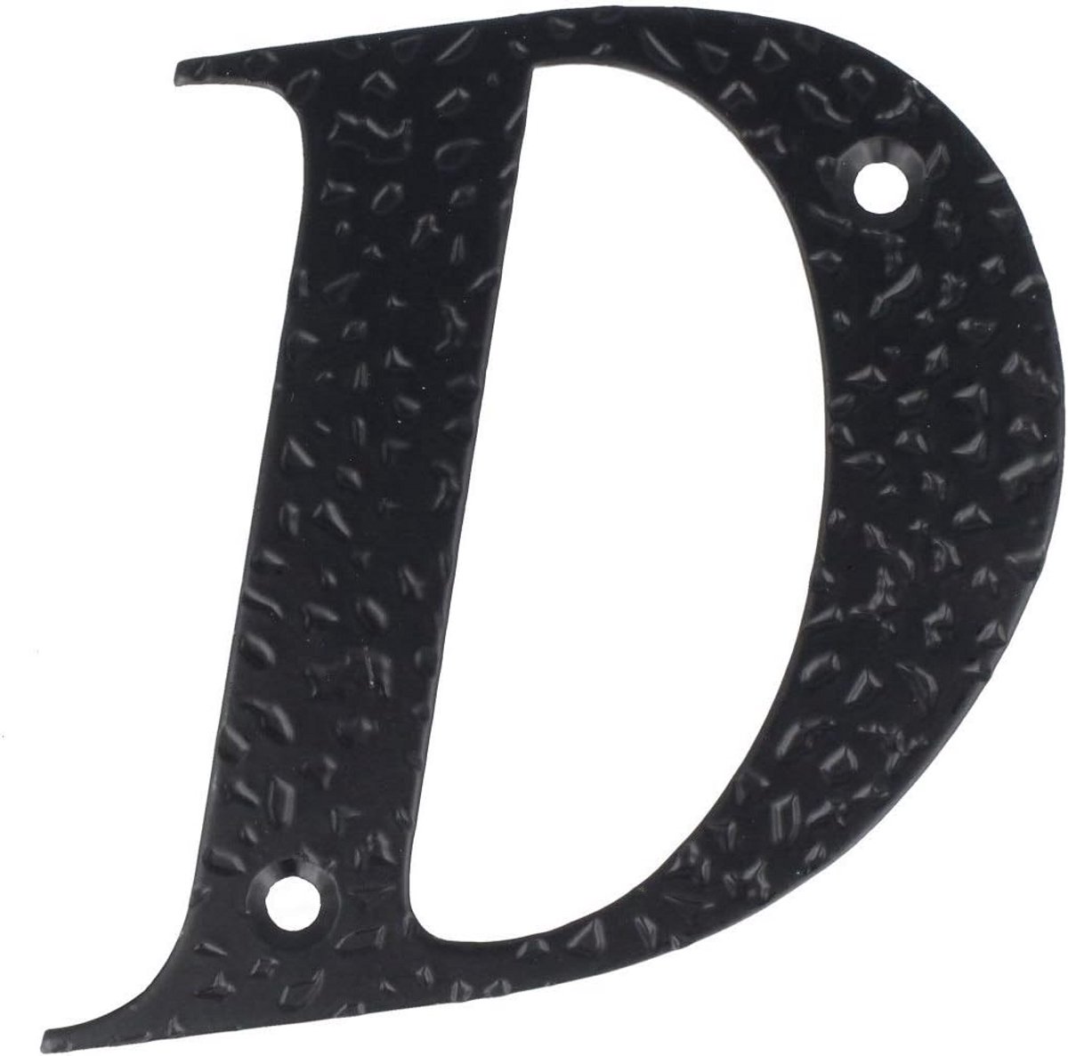 Huisnummer of Letter Zwart Smeedijzeren Look (10cm Hoog) - Metaal - Geschikt voor Voordeur