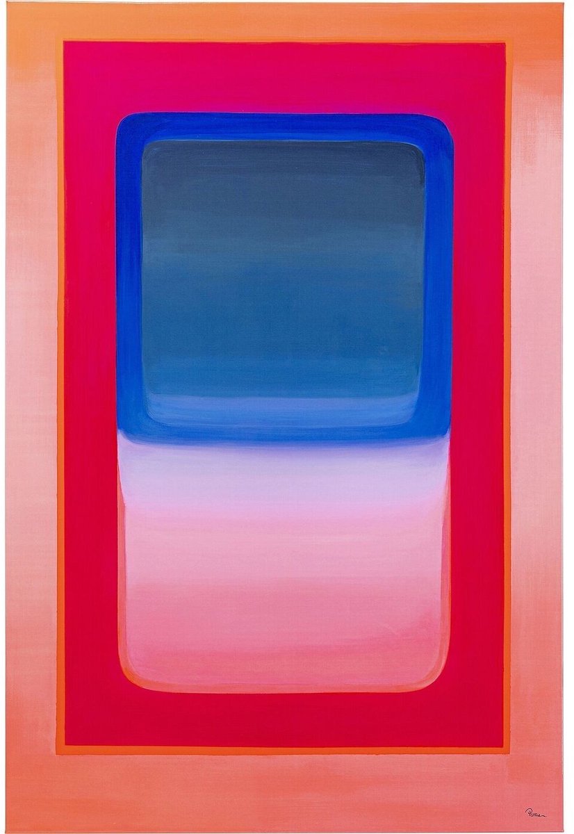 Kare Design Schilderij Tendency 55x75cm roze Kare Design Veelkleurig