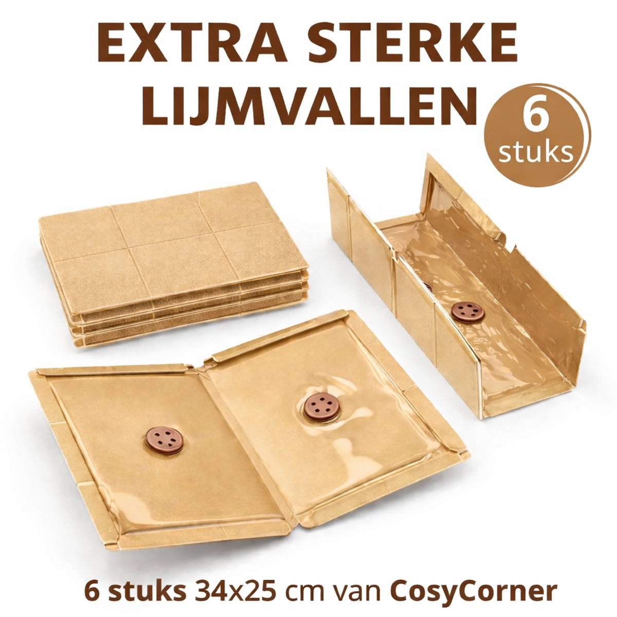 Lijmvallen 6 stuks - 34x25 cm
