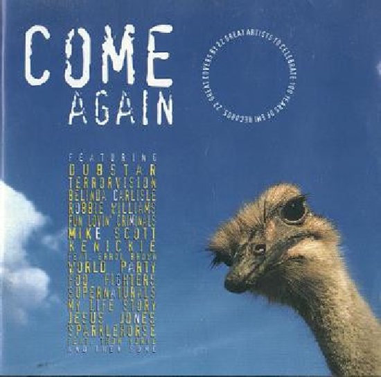 Albumhoes met de titel "COME AGAIN" en een veerwolf met de tekst "22 GREAT LOVERS 81-22 GREAT ARTISTS TO CELEBRATE 10 YEARS OF EMI RECORDS".