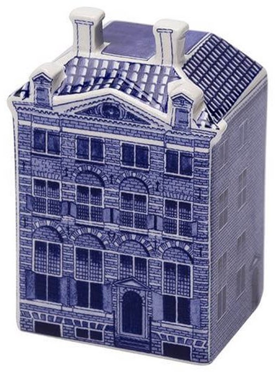 Heinen Delfts Blauw Blauw wit aardewerk Rembrandthuis klein 4 x 8 cm decoratief figuur