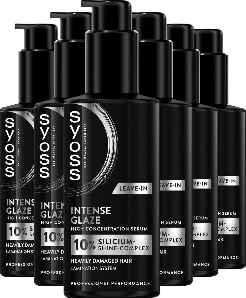Syoss Glaze High Concentration Serum - Haarserum - Leave-In Haarverzorging - Intense Glans en Zijdezacht Haar - Vermindert Pluis tot 24u - Voor Dof en Futloos Haar - Met 10% Silicium-Shine Complex - 100ml