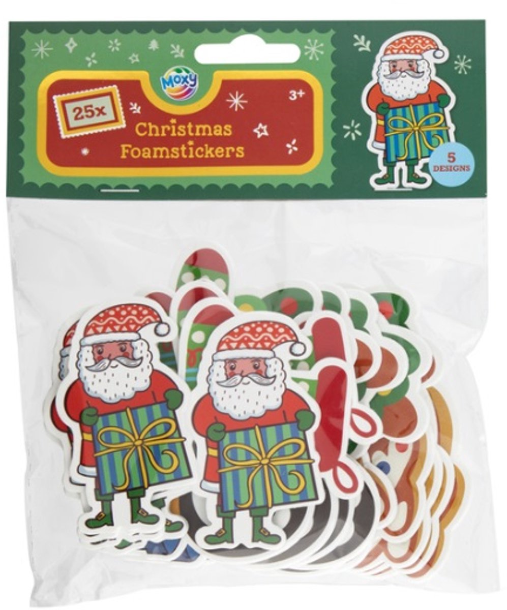 CCG XMAS schuimstickers 25 stuks - Puzzel met 50 stukjes