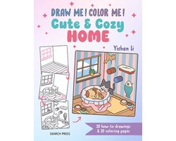 Draw me! Color me!- Draw me! Color me!: Cute & Cozy Home