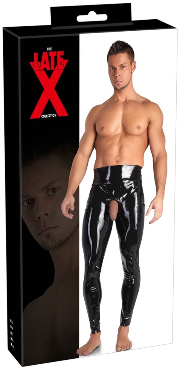 Mannen Latex Leggings L