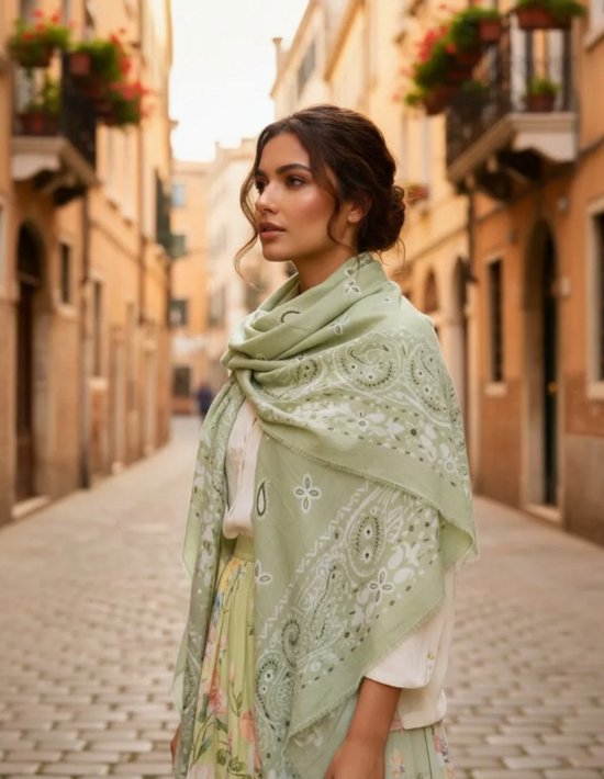 Pieces Dames Lange Wol Sjaal Cloud Dancer Wollen Sjaal Dames ONLY ONLMERLE LIFE SCARF - Sjaal - Cloud Dancer/crème Sjaal Dames Winter Warm Cloud Dancer Design
