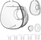 Lionelo Fidi Free Lumi Spare Set – Set reserveonderdelen voor Fidi Free Lumi borstkolf – 6 Siliconen Borstschilden + Membraan, Bakje & Verbindingstuk – Hygiënisch & Duurzaam