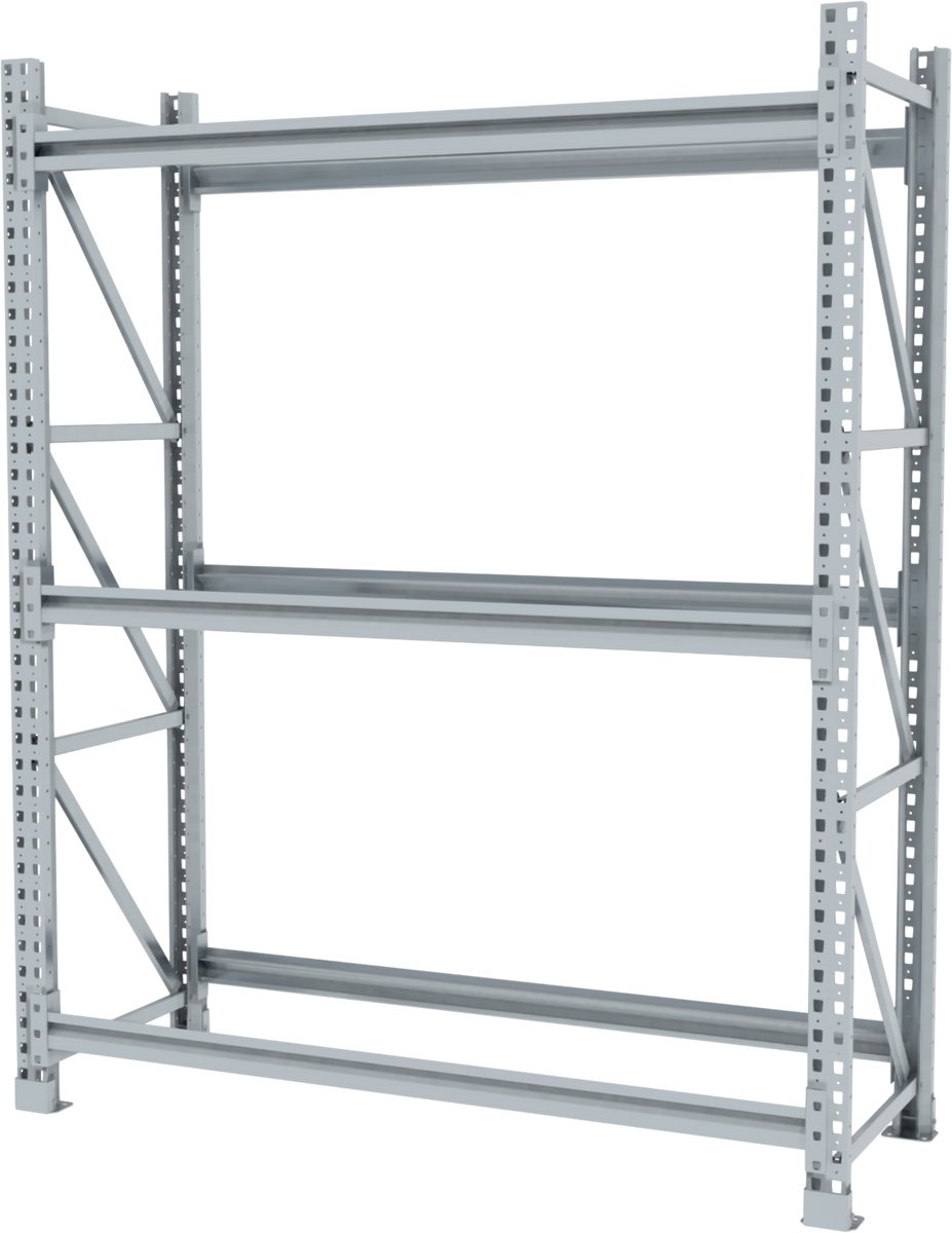 Povag Bandenstelling - Bandenrek - 200x164x60 cm - 600 kg per legniveau - 3 legniveaus - Gegalvaniseerd staal