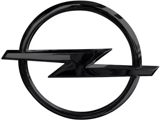 Opel Embleem 145 mm Zwart – Kofferbak Logo – Vervangend Auto Embleem – Achterklep Badge
