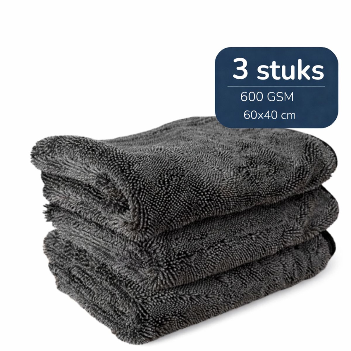 TileDry® 3 stuks - Droogdoek Badkamer - Hoge Kwaliteit - Droog doeken voor Badkamer, Auto, en Keukenschoonmaken - Raamdoeken Streepvrijdroog - Microvezeldoekjes Schoonmaak - Fastdry Wonderdoekjes - Streeploos & Kalkvrij - Absorbeert tot 800ML-60x40cm