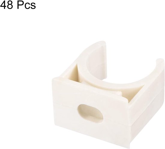 Allecto- Buisklemmen 48 stuks - U-vormige - PPR - Slanghouder