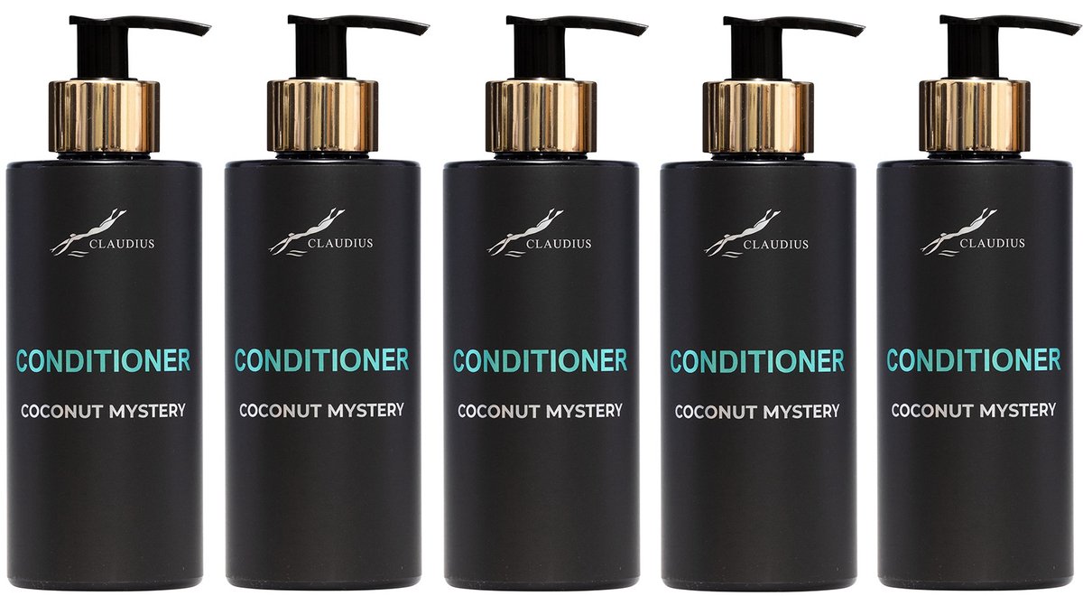 Hairconditioner Coconut Mystery 300 ml - gouden pomp - 5 stuks