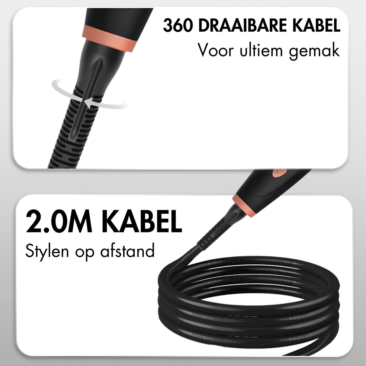 RD Commerce Sansbeauté® 3 in 1 Automatische Krultang met Klem - afbeelding 3