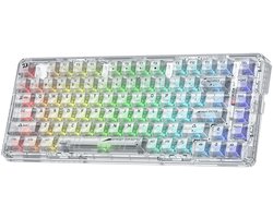 Zolara RGB Keyboard - Toetsenbord - Draadloos - Gaming - Wit - LED - Game toetsen bord